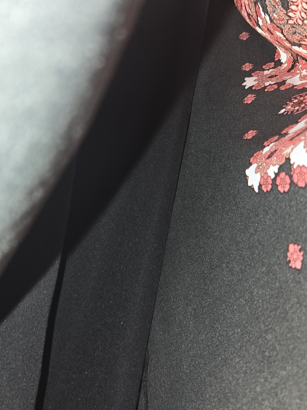 Xhilaration Black Tunic with Coral and Cream Center Panel - Picture 6 of 9